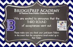 Third Round Acceptances for 2020-2021 School Year